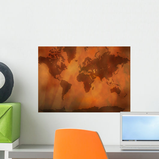 Antike Weltkarte Wall Decal