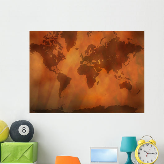 Antike Weltkarte Wall Decal