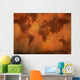 Antike Weltkarte Wall Decal
