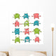 Cute Monster Set Wall Mural