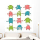 Cute Monster Set Wall Mural