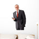 Smiling Mature Business Man Wall Decal
