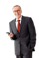 Smiling Mature Business Man Wall Decal