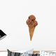 chocolate ice cream cone Wall Decal