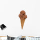 chocolate ice cream cone Wall Decal