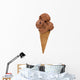 chocolate ice cream cone Wall Decal