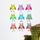 Colourful Owls Wall Decal