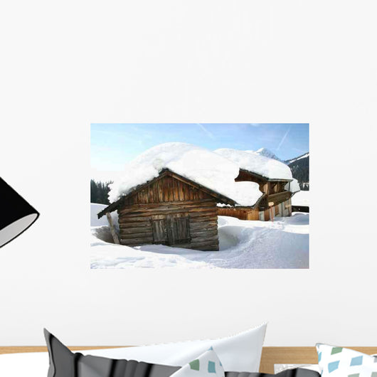 Village Snow Wall Decal