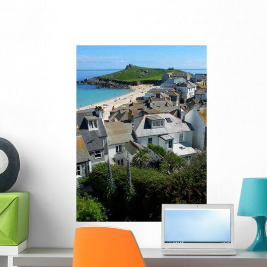 St Ives Viewed from Wall Decal