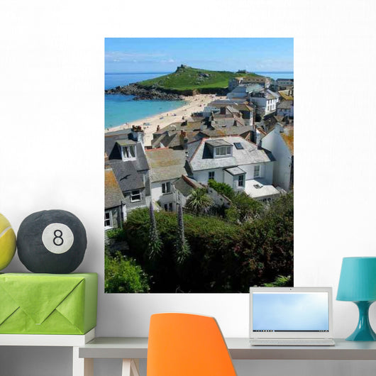 St Ives Viewed from Wall Decal