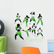 Tae-Bo silhouettes set Wall Decal