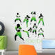 Tae-Bo silhouettes set Wall Decal