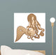 Sitting Mermaid Wall Decal