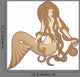 Sitting Mermaid Wall Decal