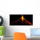 Night Volcano Eruption Wall Decal