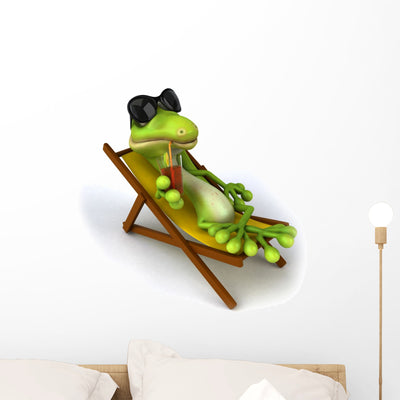 Lizard Wall Decal shown on a wall