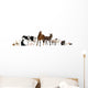 Farm Animals in Front of White Background Wall Decal