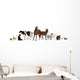 Farm Animals in Front of White Background Wall Decal