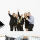 Business People Stand Excited