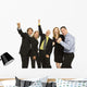 Business People Stand Excited