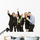 Business People Stand Excited