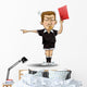 Soccer Referee Holds Red Card Wall Decal