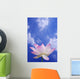 Pink Lotus With Blue Sky Wall Mural
