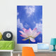 Pink Lotus With Blue Sky Wall Mural