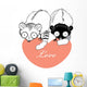 Funny Lemur Wall Decal
