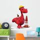 Red Hot Baby Dragon Under-construction Wall Decal