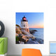 Lighthouse at Sunset Wall Mural