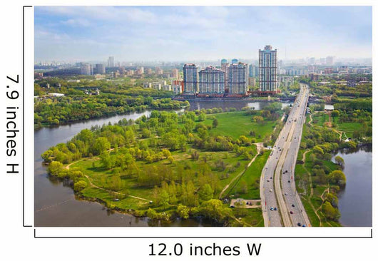 Moscow, Russia - aerial view Wall Mural