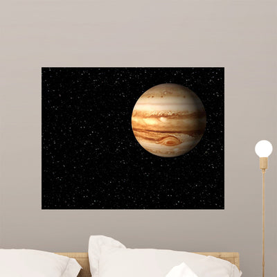 Jupiter Wall Decal shown on a wall
