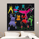 Tae-Bo silhouettes set.02 Wall Mural
