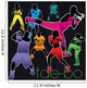 Tae-Bo silhouettes set.02 Wall Mural