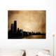 Grunge Buildings Wall Decal