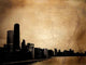Grunge Buildings Wall Decal