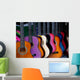 Row Multi-colored Mexican Guitars