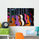 Row Multi-colored Mexican Guitars