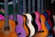Row Multi-colored Mexican Guitars