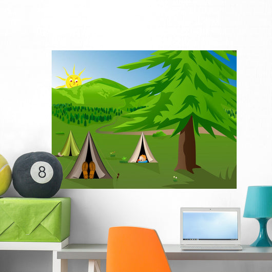 Camping Wall Mural