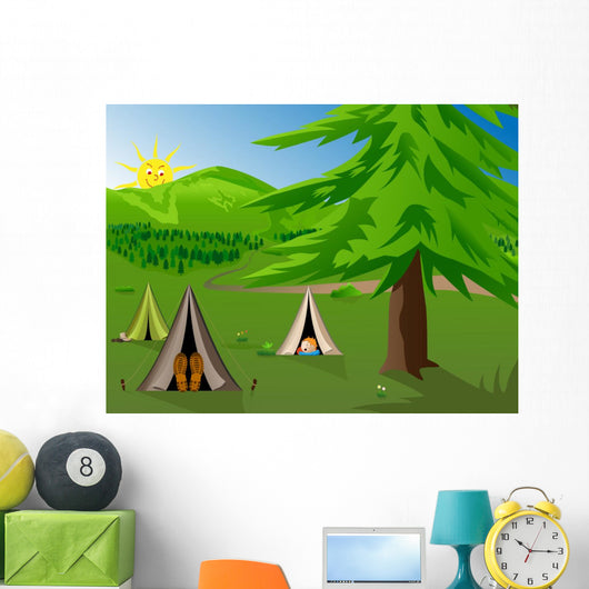 Camping Wall Mural