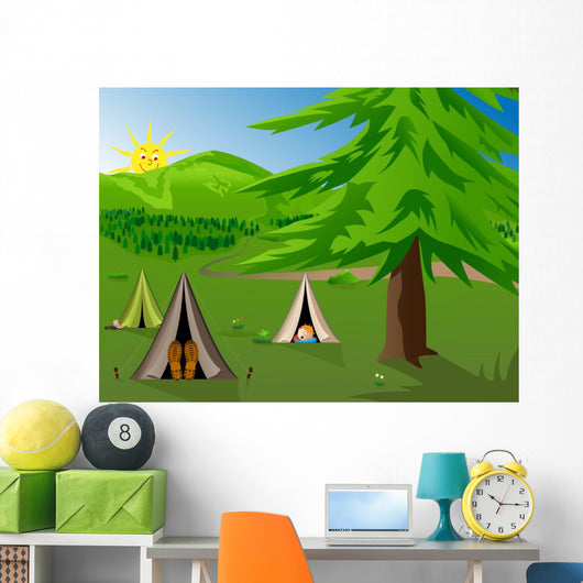Camping Wall Mural