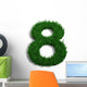 chiffre 8 pelouse Wall Decal