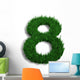 chiffre 8 pelouse Wall Decal