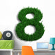 chiffre 8 pelouse Wall Decal