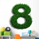 chiffre 8 pelouse Wall Decal