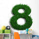 chiffre 8 pelouse Wall Decal