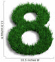 chiffre 8 pelouse Wall Decal