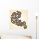 Hand-drawn abstract henna mendie design element Wall Decal